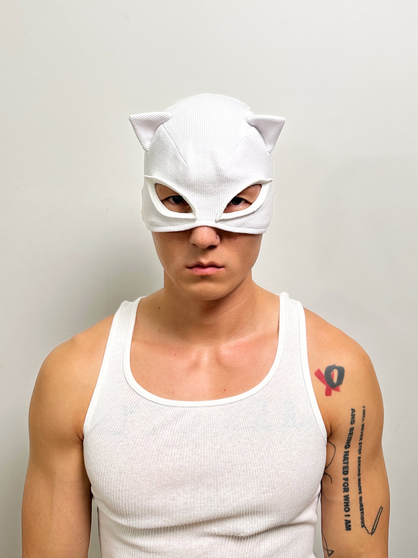 Rib Tank Cat Mask